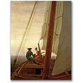 Trademark Global Caspar David Friedrich On Board a Sailing Ship Canvas Art, 47 x 35