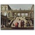Trademark Global Canatello Castle Courtyard 1762 Canvas Art, 24 x 32