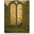 Trademark Global Caspar David Friedrich Ruins of the Oybin Monastery Canvas Art, 47 x 35