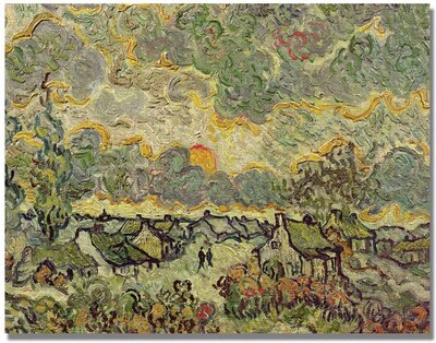 Trademark Global Vincent Van Gogh Autumn Landscape Canvas Art, 35 x 47