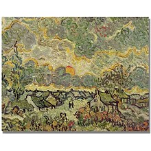 Trademark Global Vincent Van Gogh Autumn Landscape Canvas Art, 35 x 47