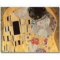 Trademark Global Gustav Klimt The Kiss Canvas Art, 24 x 32