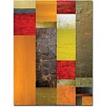 Trademark Global Michelle Calkins Color Panels Olive Stripes-A Canvas Art, 32 x 24