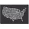 Trademark Global Michael Tompsett US Cities Text Map III Canvas Art, 30 x 47