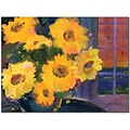 Trademark Global Sheila Golden Sunset Sunflowers Canvas Art, 18 x 24