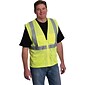 Protective Industrial Products High Visibility Sleeveless Safety Vests, ANSI Class 2, Yellow Mesh, Large (302-MVGZ4PLY-L)
