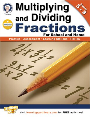Mark Twain Multiplying and Dividing Fractions Workbook