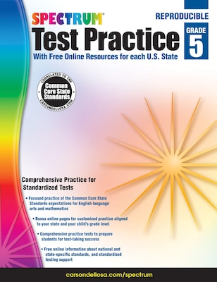 Spectrum Test Practice Grade 5 Workbook, Paperback