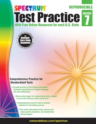 Spectrum Test Practice Grade 7 Workbook, Paperback