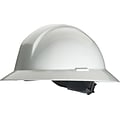 North® Slotted Everest Hard Hats; HDPE, 6 Point Full Brim, Ratchet, White