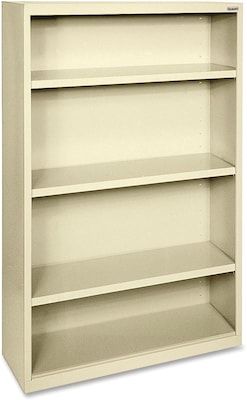 Lorell Fortress Series 4-Shelf 60Bookcase, Putty (LLR41287)
