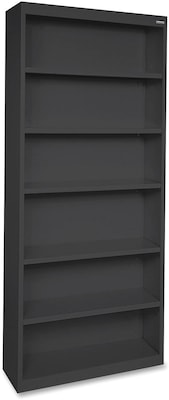 Lorell Fortress Series 6-Shelf 82 Bookcases, Black (LLR41294)