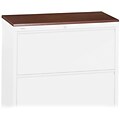 Lorell 36 Lateral Files Laminate Tops, Cherry