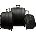 Travelers Choice® TC3900 Rome 3-Piece Hard-Shell Spin/Rolling Luggage Set, Black