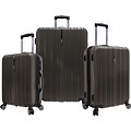 Travelers Choice® TC5000 Tasmania 3-Piece Expandable Spinner Luggage Set, Dark Brown