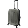Travelers Choice® TC8000 Sedona 25 Expandable Spinner Luggage Suitcase, Pewter
