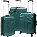 Travelers Choice® TC8500 Cape Verde 3-Piece Hardsided Ultra Lightweight Luggage Set, Green