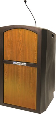 AmpliVox Sound Systems Pinnacle Sound Lectern, Oak (SW3250-MO)
