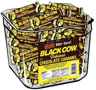 Black Cow Bites, 216 Pieces/Tub