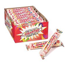 Smarties Hard Candy, Assorted Flavors, 2.25 oz., 24 Pieces (209-00137)