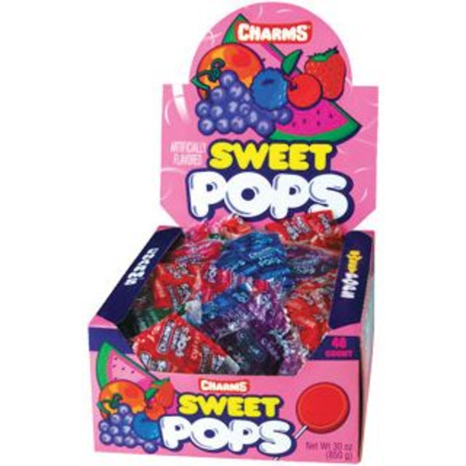 Charms Sweet Pops Lollipops, 48 Pieces (209-00129)