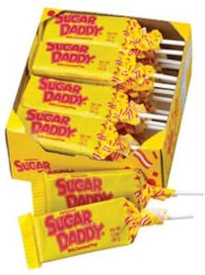 Sugar Daddy Large Caramel Hard Candy, 1.7 oz., 24 Pieces (209-00018)