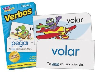 Trend® ESL & ELL Resources, Skill Drill Flash Cards, Verbs, Spanish Action Words