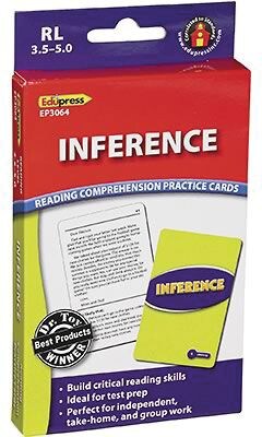 Edupress Reading Comprehension Cards, Inference, Lvl: 3.5-5.0 (EP-3064)