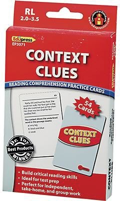 Edupress™ Reading Comprehension Cards, Context Clues, Lvl: 2.0-3.5