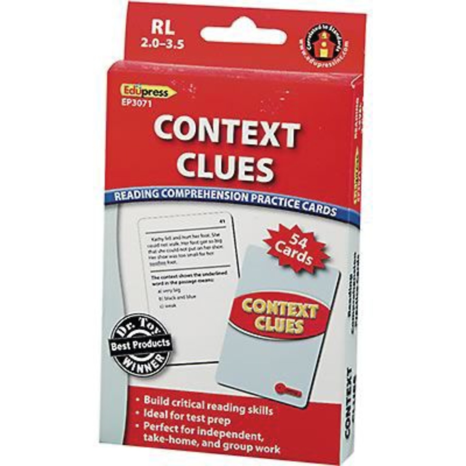 Edupress™ Reading Comprehension Cards, Context Clues, Lvl: 2.0-3.5