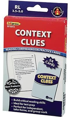 Edupress™ Reading Comprehension Cards, Context Clues, Lvl: 3.5-5.0