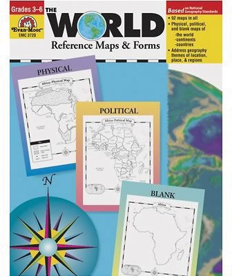 Evan-Moor® The World - Reference Maps & Forms