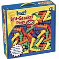 Lauri® Toys Tall Stacker™ Pegs, 100 Pieces