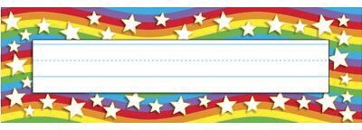 Trend® Desk Toppers® Name Plates, Star Rainbow