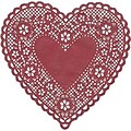Hygloss® Heart Paper Lace Doilies, 6, Red