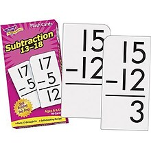 Trend Enterprises Subtraction 13-18 Skill Drill Flash Cards for Grades 1-4, 99/Pack (T-53104)