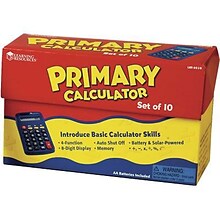 Learning Resources Primary Calculator, 10/Pack (LER0038)