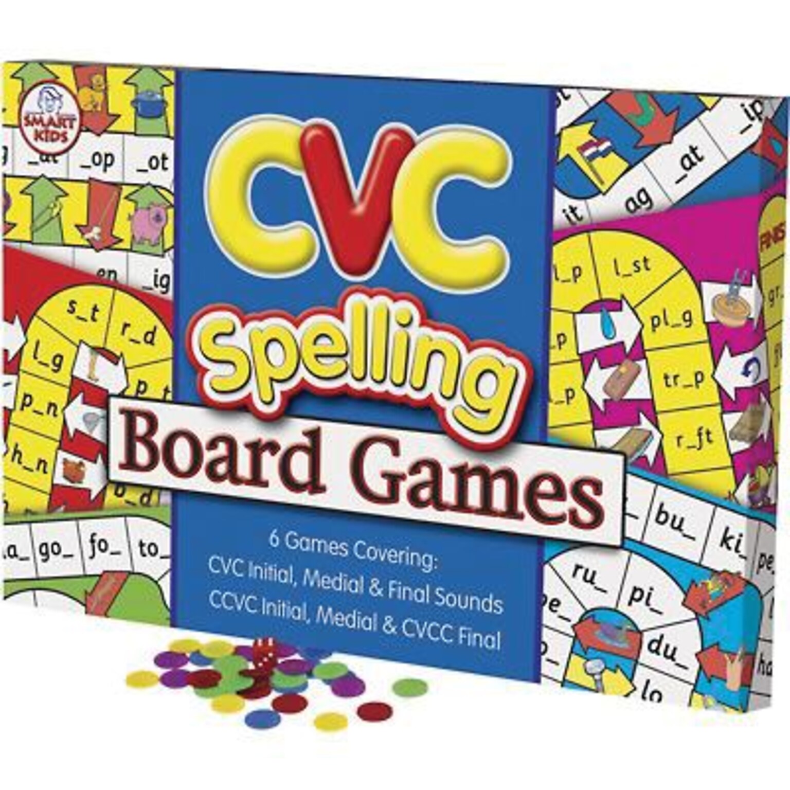 Didax CVC Spelling Board Game, Grades K-2 (DD-195181)