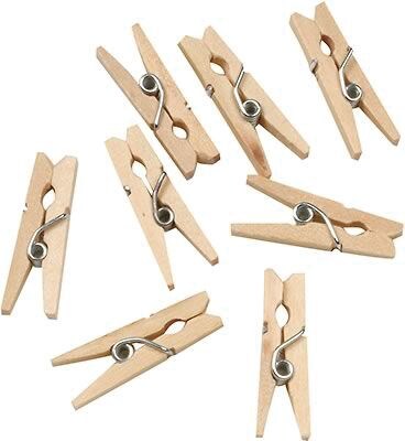 Chenille Kraft Clothespins, Mini Spring, 250/Pack, 2 Packs/Bundle (CK-367201)