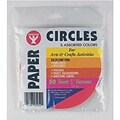 Hygloss Bright Color Craft Paper, Big Circles, 5-Inch, Assorted Colors, 50 Sheets (HYG5052)