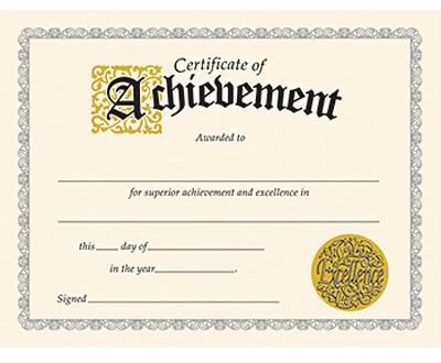 Trend Certificate of Achievement Classic Certificates, 30 CT (T-2562)