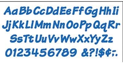 Blue 4-Inch Italic Ready Letters®