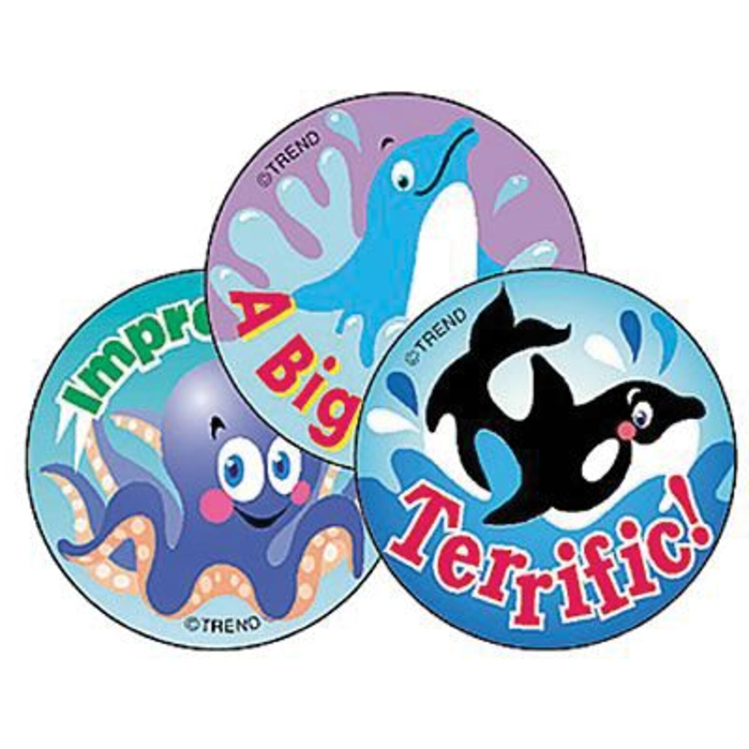 Trend Sea Animals/Blueberry Stinky Stickers, 60 ct. (T-6416)