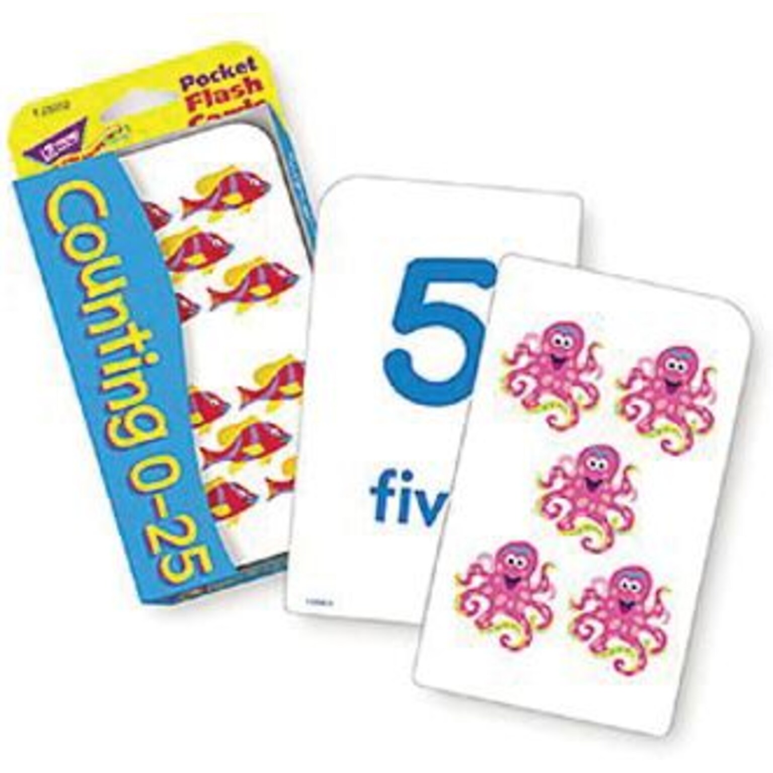 Counting 0-25 Pocket Flash Cards for Grades PreK-1, 56 Pack (T-23002)