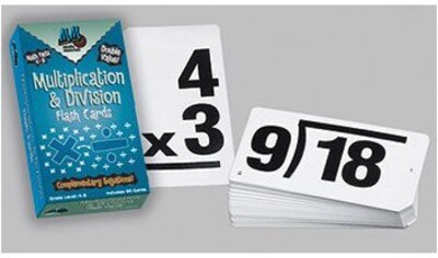 Multiplication & Division Vertical Flash Cards for Grades 4-8, 90 Pack (CTU8661)