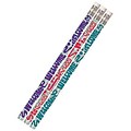 Musgrave Welcome To School Motivational/Fun Pencils, Pack of 144 (MUS1425G)