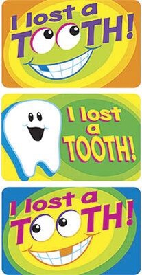 Trend I Lost a Tooth Large Applause STICKERS, 30 ct. (T-47313)
