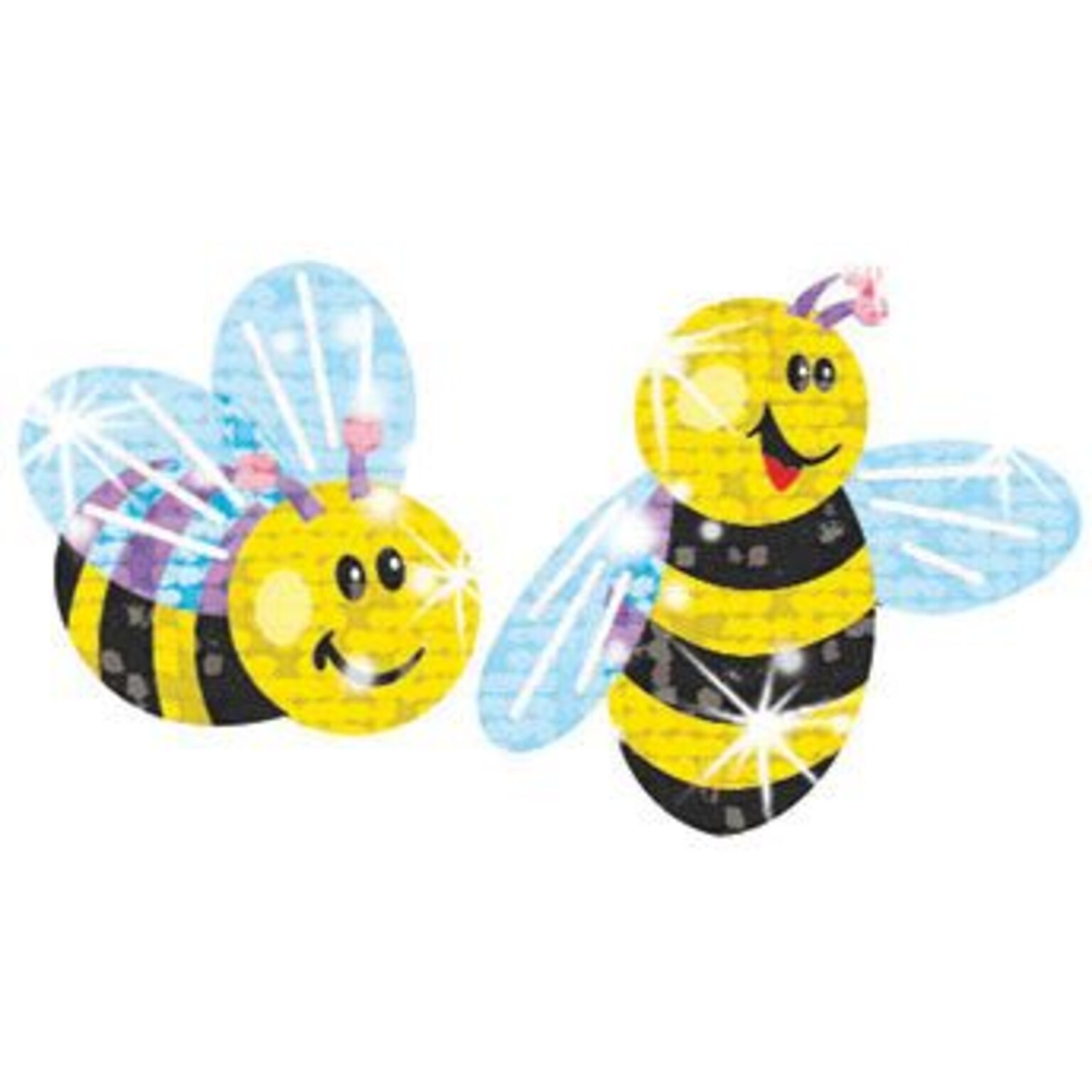 Trend Buzzing Bumblebees Sparkle Stickers, 72 CT (T-63031)