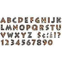 Trend® 4 Ready Letters®, Animal Prints