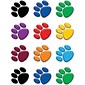 Teacher Created Resources 2 5/8" x 2 5/8" Colorful Paw Prints Mini Accents, 36 Pack (TCR5116)